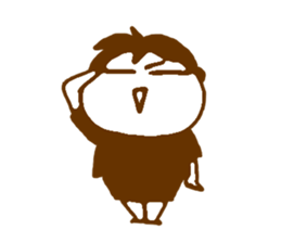 Single-edged eyelids "Niou-san" 5 sticker #7740161