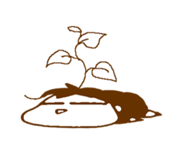 Single-edged eyelids "Niou-san" 5 sticker #7740169