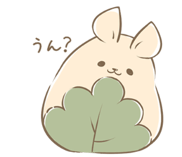 Rabbit Rice cake sticker #7740349