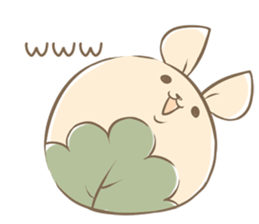Rabbit Rice cake sticker #7740353