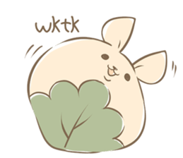 Rabbit Rice cake sticker #7740354