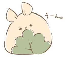 Rabbit Rice cake sticker #7740359