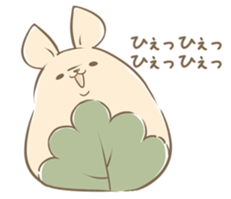 Rabbit Rice cake sticker #7740365