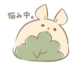 Rabbit Rice cake sticker #7740369