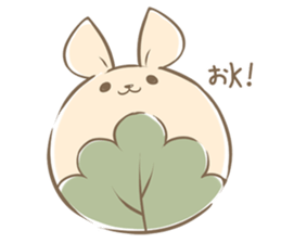 Rabbit Rice cake sticker #7740371