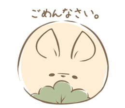 Rabbit Rice cake sticker #7740373