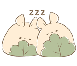 Rabbit Rice cake sticker #7740377
