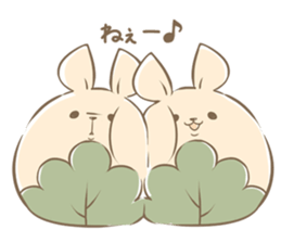 Rabbit Rice cake sticker #7740379