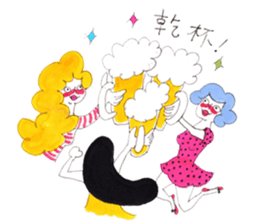 PRECOCIOUS sisters. sticker #7740421