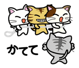 Miytan,Kumamoto valve of a calico cat 3 sticker #7740523