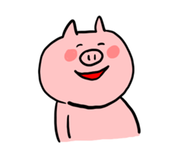 The smile of pig 2 sticker #7741269