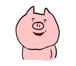 The smile of pig 2 sticker #7741272
