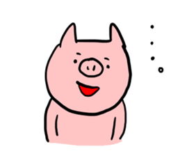 The smile of pig 2 sticker #7741278