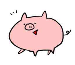 The smile of pig 2 sticker #7741283