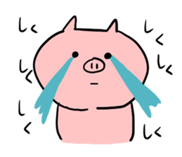 The smile of pig 2 sticker #7741297