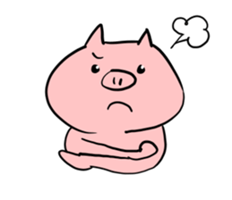 The smile of pig 2 sticker #7741298