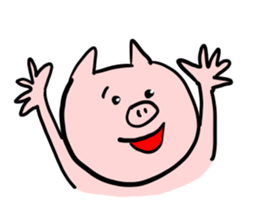The smile of pig 2 sticker #7741300