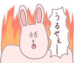 Crazy rabbit! sticker #7741473