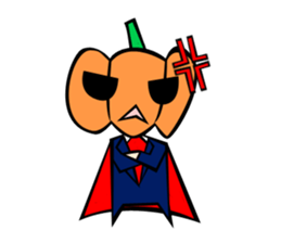 Pumpkin human behavior sticker #7741869