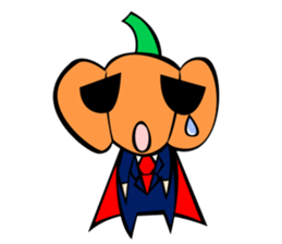 Pumpkin human behavior sticker #7741870