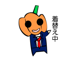 Pumpkin human behavior sticker #7741889