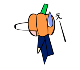 Pumpkin human behavior sticker #7741890