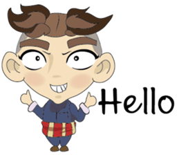 Cartoon Isan thailand V.Isan Eng2 sticker #7742588