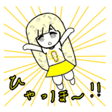 idol otaku-chan 3 -yellow- sticker #7742895