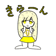 idol otaku-chan 3 -yellow- sticker #7742902