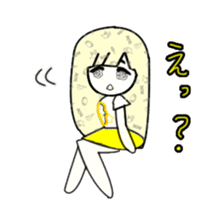 idol otaku-chan 3 -yellow- sticker #7742905