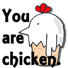 pottori-(chicken) ver.English sticker #7743825