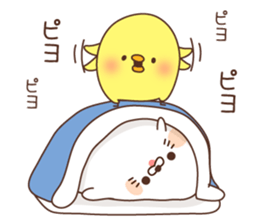 Chicken and Stinging tongue seal1 sticker #7744246