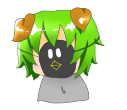 Cur and crows and Friends sticker #7745184