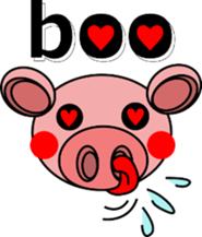 Dear pig nose sticker #7745561