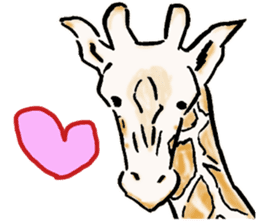 Lovely giraffe stickers 2 sticker #7745908