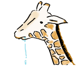 Lovely giraffe stickers 2 sticker #7745913