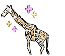 Lovely giraffe stickers 2 sticker #7745915