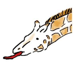 Lovely giraffe stickers 2 sticker #7745919