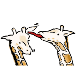 Lovely giraffe stickers 2 sticker #7745924