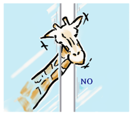 Lovely giraffe stickers 2 sticker #7745925