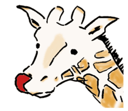 Lovely giraffe stickers 2 sticker #7745927