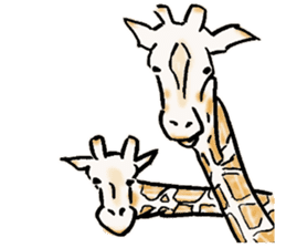 Lovely giraffe stickers 2 sticker #7745932