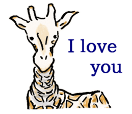 Lovely giraffe stickers 2 sticker #7745933