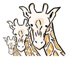 Lovely giraffe stickers 2 sticker #7745935