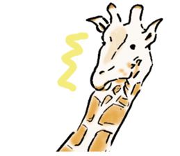 Lovely giraffe stickers 2 sticker #7745940