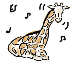 Lovely giraffe stickers 2 sticker #7745941