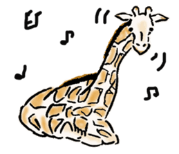 Lovely giraffe stickers 2 sticker #7745941