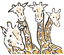 Lovely giraffe stickers 2 sticker #7745946