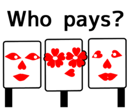 You love money!   Ghost Leg sticker #7746155