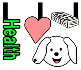 You love money!   Ghost Leg sticker #7746181